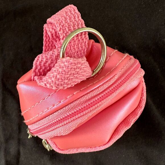 Y2k Iridescent Pink Mini Doll Backpack Keychain Keyring - Picture 8 of 8